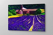 Obraz Maľované levanduľové pole zs1334